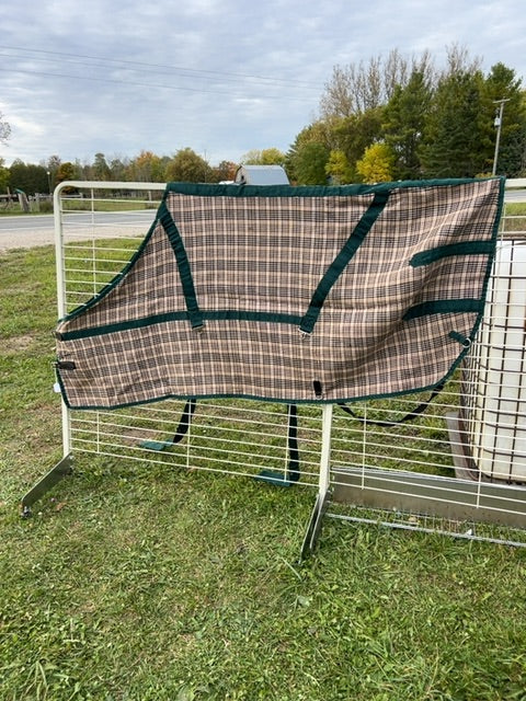 Plaid with green trim Baker Heavy Stable, 75"