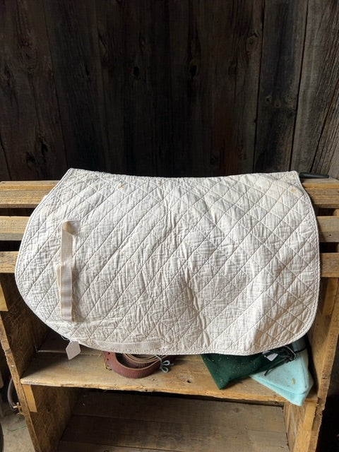 White Roma Lite Saddle Pad, Full