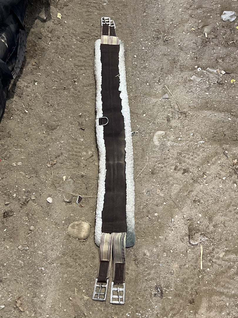 Brown Shedrow Fleece Girth, 48”