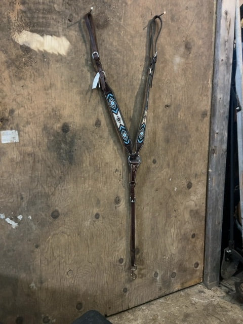 Turquoise Showman Breast Collar, Full