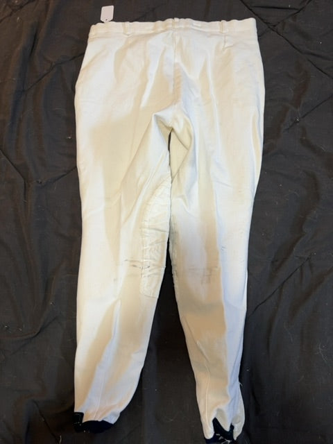 White Miller Breeches, 34L