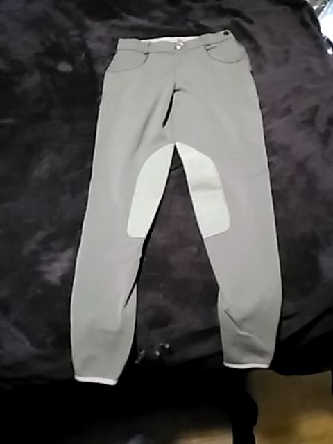 Beige EquiComfort 3/4 Length Kneepatch Breeches, 28R