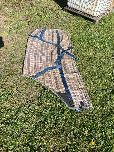 Baker Plaid Baker Heavy Stable Blanket, 74"