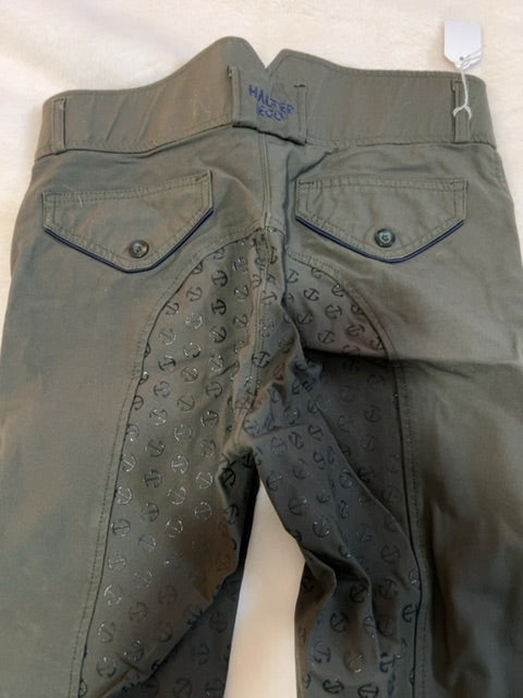 Olive green  Ego halter breeches, 30
