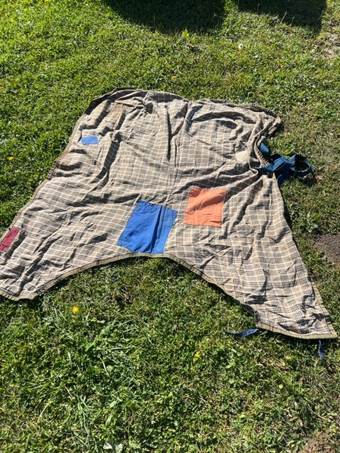 Baker Plaid Baker Stable Sheet, 72"