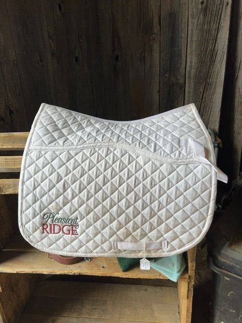 White  Saddle Pad
