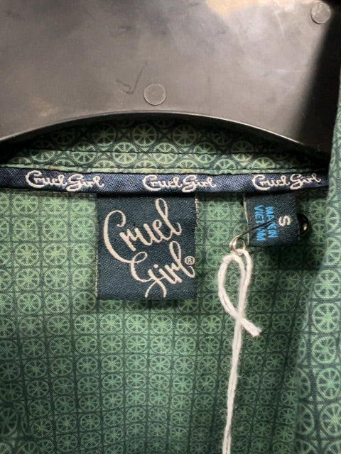 Green Cruel Girl Shirt, Small