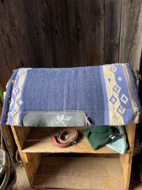 Blue/Tan Professional Choice 20x Saddle Pad, 29x31