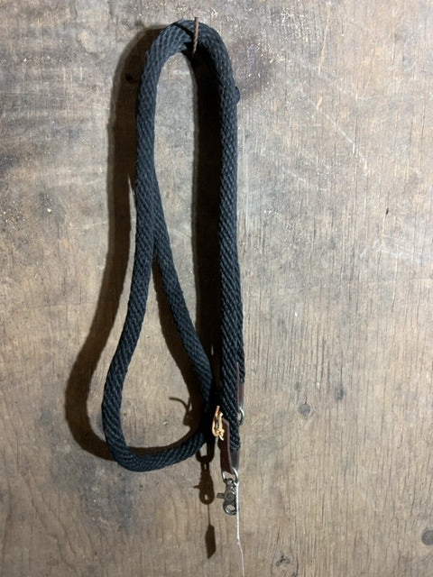 Black Weaver Rope Reins