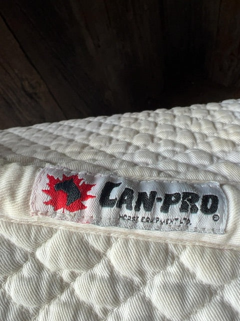 White Canpro Saddle Pad, Full