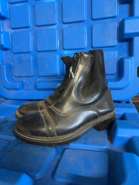 Black Tuffrider Paddock Boots, Childs 1