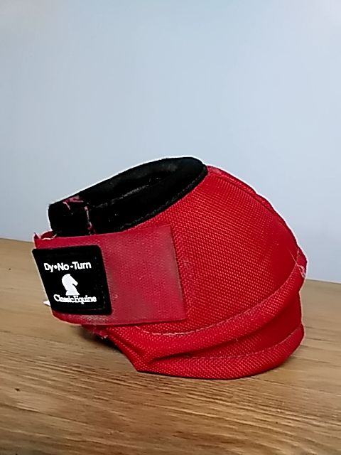 Red Classic Equine No Turn Bell Boot, Medium
