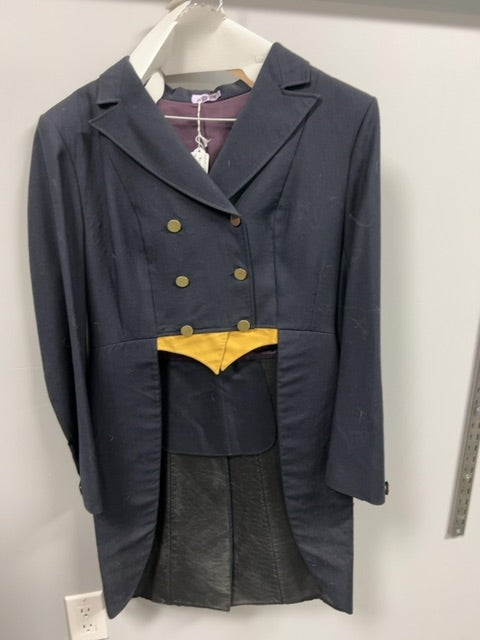 Black with yellow weighted tails  Dressage Jacket