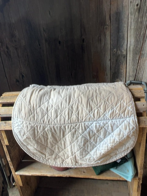 White  Saddle Pad