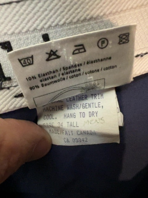 Navy Arista Kneepatch Breeches, 34 Tall Men’s