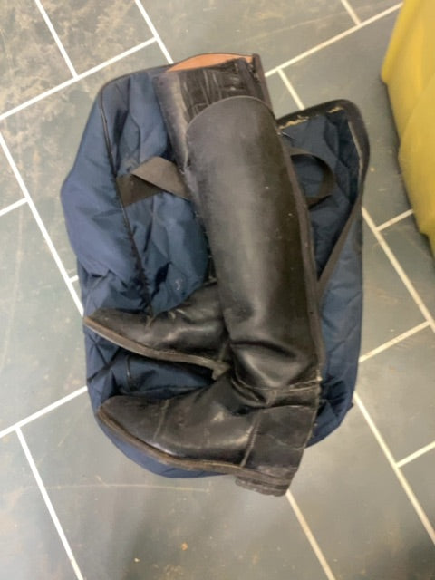 Black Pytchley Zipper Dress Boots, 7W