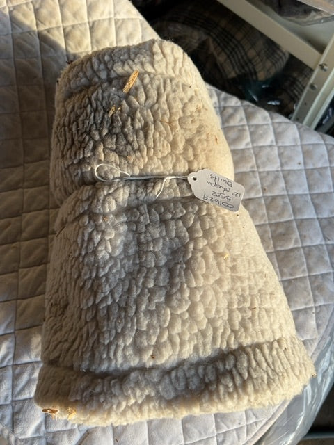 White  Sherpa Quilts, 12"