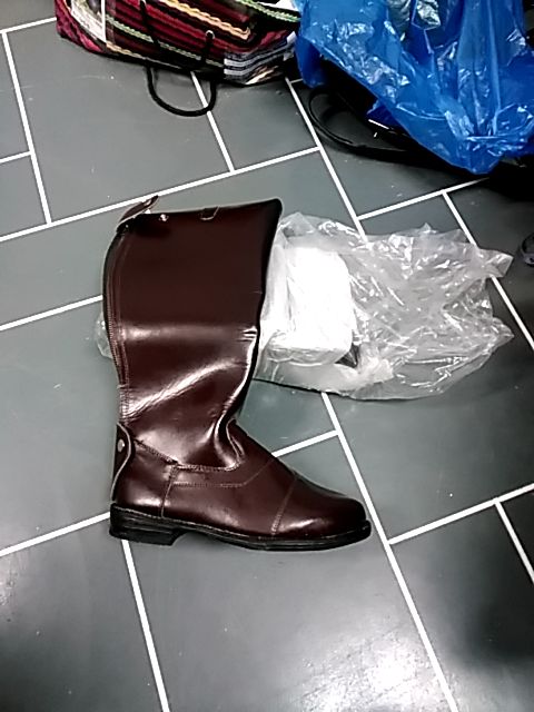 Chocolate brown  Custom made leather tall boots