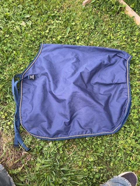 Navy Bucas Quarter Sheet, 66”