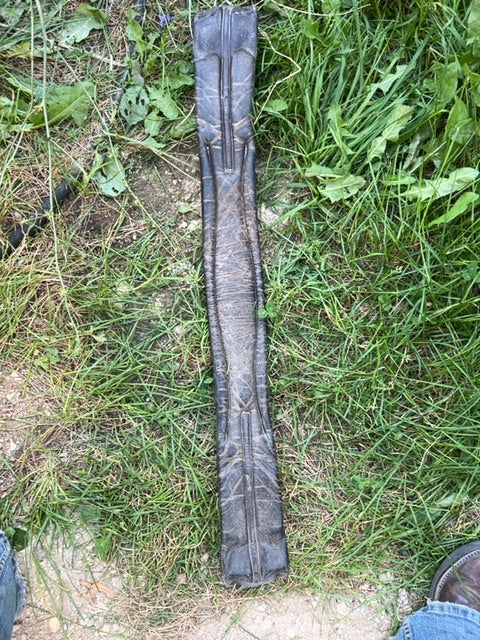 Dark Brown Laser Dressage Girth, 28"