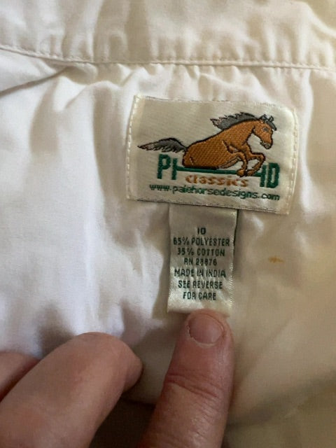 White Pale horse Designs Show Shirt, 10