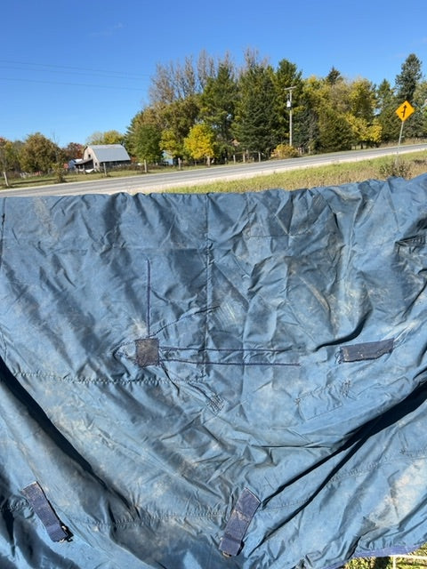 Navy Shedrow Rainsheet, 76"