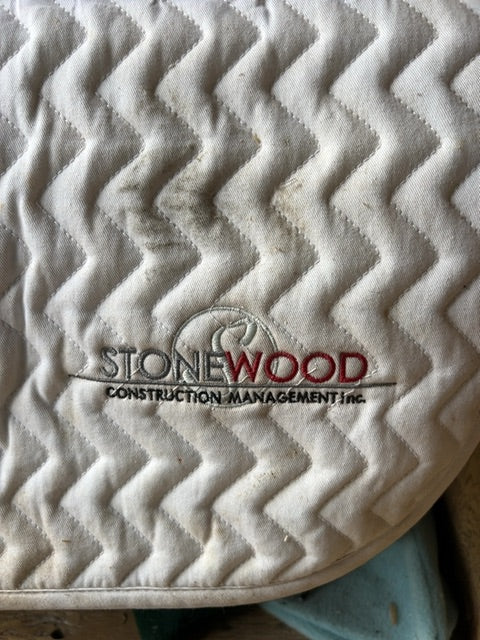 White  Saddle Pad, Full