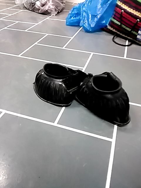 Black Supra Bell boots, Small