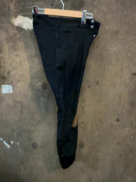 Black Elation Platinum Kneepatch Breeches, 30R