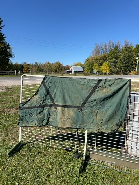 Green  Cotton Cooler, 76"