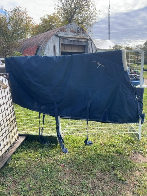 Navy D'yon Stable Blanket, 82"