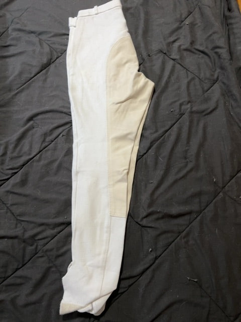 White Elation Full Seat Breeches, 32