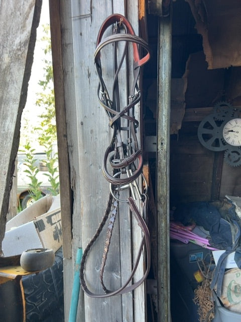 Brown Antares Bridle with Reins and bit, 2 (full)