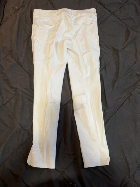White GPA Second Skin Breeches, 40