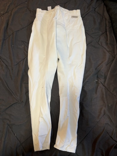 White Trainers Choice Full Seat Breeches, 32L