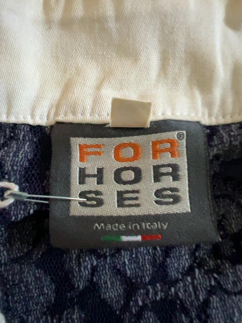 Navy Lace For Horses Show Shirt, Medium