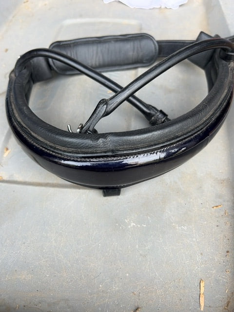 Black Solo Crank Noseband, Full