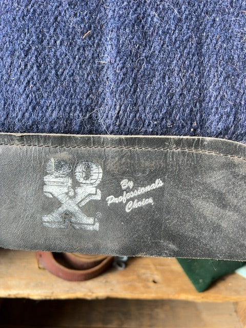 Blue/Tan Professional Choice 20x Saddle Pad, 29x31