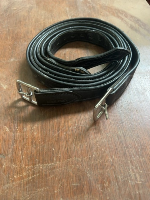 Black Stübben Stirrup Leathers, 57”
