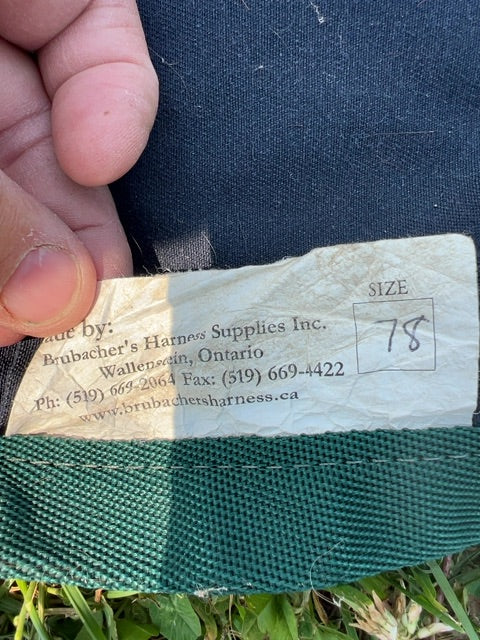 Navy Brubacher Cotton Cooler, 78”