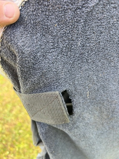 Grey/Silver Equi Theme Fleece Cooler, 72"