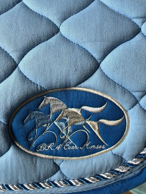 Blue BR Saddle Pad, Pony