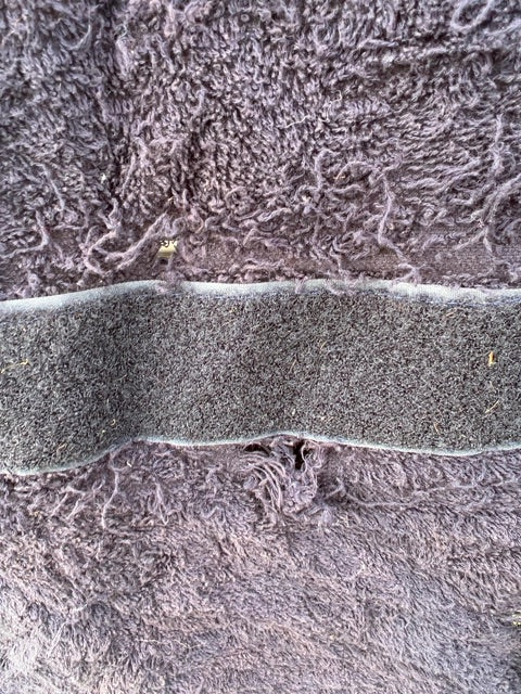 Blue Shedrow Terry Cooler with Adjustable Front, 74" at largest