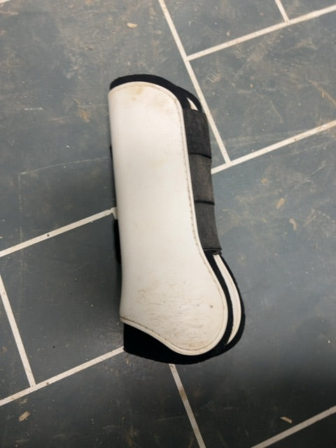 White Eskadron Open Front Boots, Full Hinds