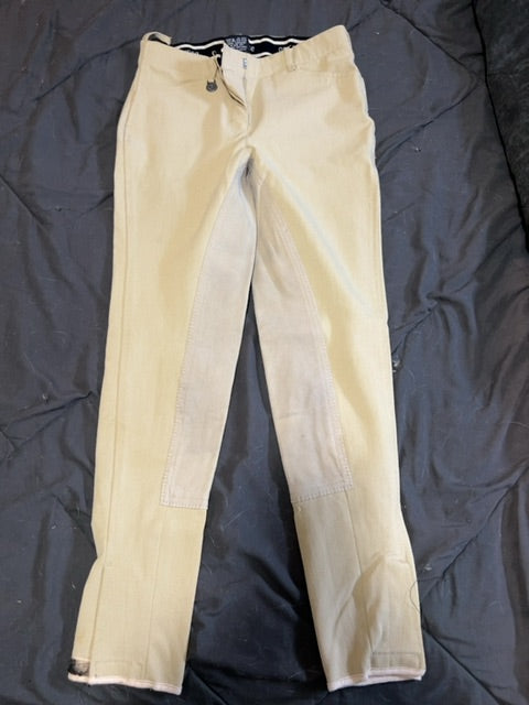 beige On Course Full Seat Breeches, 28