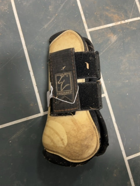 White Shedrow Open Front Boots, Horse