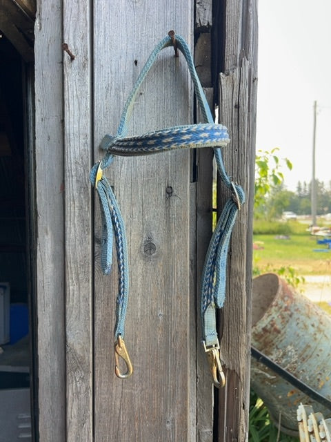 Blue  Nylon Headstall, Full
