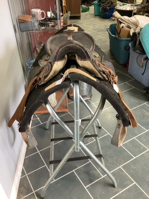 Black Pony Western Saddle, 12”