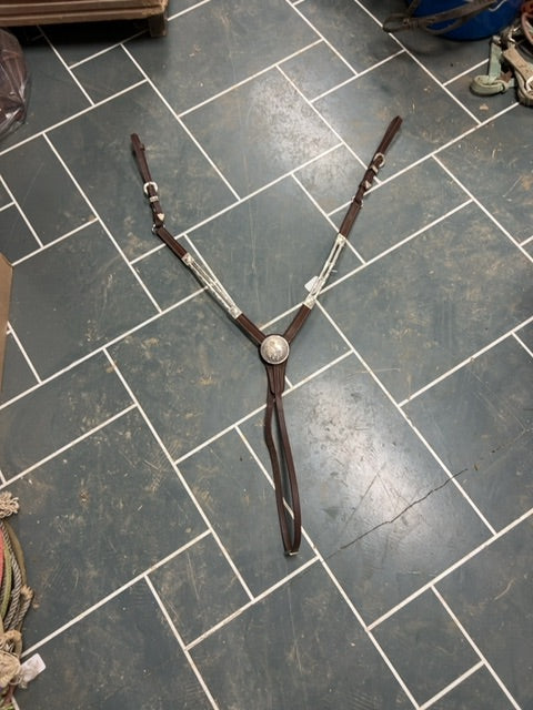 Leather/Silver Breast Collar