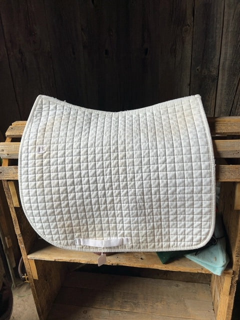 White  Dressage Pad, Full